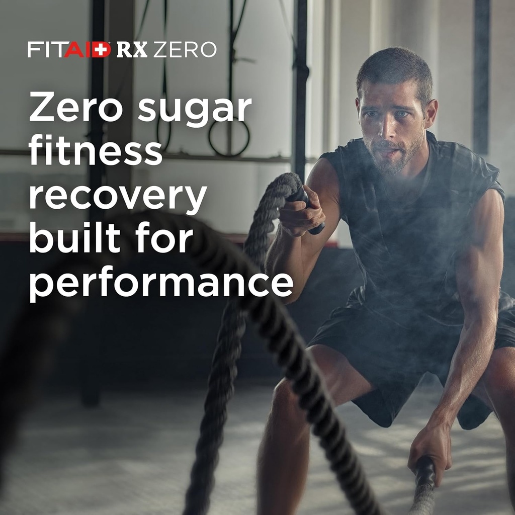 FITAID RX Zero Sugar, Encapsulated Creatine, Workout Recovery Drink, All-In-One Blend, BCAAs, Glucosamine, Turmeric, B-Complex, Electrolytes, Variety Pack, 12 Fl Oz (Pack of 12) 2