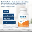 Bariatric Fusion Bariatric Multivitamin Without Iron | Post Bariatric Surgery Patients | Iron Free Bariatric Vitamin for Gastric Bypass and Sleeve Gastrectomy | 60 Capsules | 1 Month Supply 6