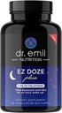 DR. EMIL NUTRITION EZ Doze Melatonin-Free Natural Sleep Aid with L-Theanine, GABA & 5HTP - Extra Strength Sleeping Pills for Adults - Safe and Non-Habit Forming (60 Veggie Capsules) 2