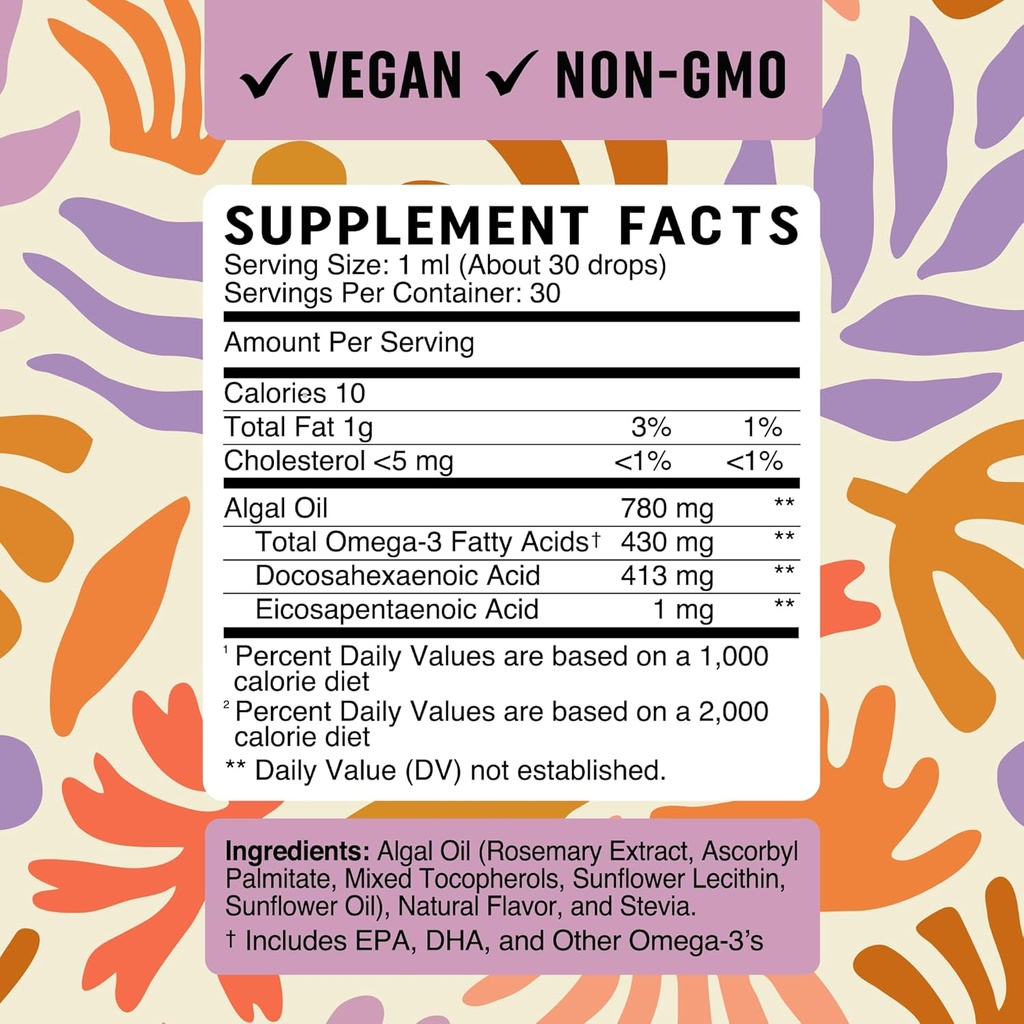 Omega 3 Fish Oil Softgels and Omega 3 Liquid Drops for Kids | EPA, DHA & Algae Oil for Heart, Brain, and Immune Support | Omega 3 Bundle for The Whole Family 4