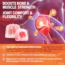 Sugar-Free Vitamin D3 K2 Gummies with Calcium, Magnesium Citrate, Vitamin C + Berberine Supplement Gummies, with Liposomal Berberine & Berberine HCI, Calcium, Magnesium 6