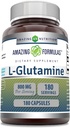 Amazing Formulas L-Glutamine Amino Acid Supplement | 800 Mg Per Serving | 180 Capsules | Non-GMO | Gluten Free | Made in USA 2
