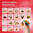 VITA GLOBE Kids Complete Multivitamin Gummies – with Vitamins A, C, D, E, B6 & B12 | Daily Immune, Growth & Wellness Support | Great-Tasting Chewable Supplement for Children – 120 Count (Pack of 2) 4