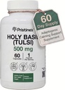 PRISTINE'S Holy Basil Capsules - 500 mg Gluten Free Immunity & Relaxation Support Adaptogen Supplement - 60 Day Supply - Tulsi Holy Basil Leaf Extract Capsules - Vegan - Non-GMO 2