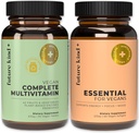 Future Kind Multivitamin Bundle - Vegan Complete Multivitamin and Vegan Essential Multivitamin - Vegan Vitamin B12, Omega 3, and Vitamin D3 - Complete Multivitamin, 42 Vitamins in 1 for Men and Women 2