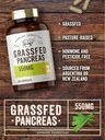 Carlyle Grass Fed Beef Pancreas | 550mg | 200 Capsules | Desiccated Pasture Raised Bovine Supplement | Non-GMO, Gluten Free | by Herbage Farmstead 4