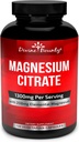 Pure Magnesium Citrate Capsules - 1300mg Magnesium Supplement with Elemental Magnesium - 120 Vegetarian Capsules 2