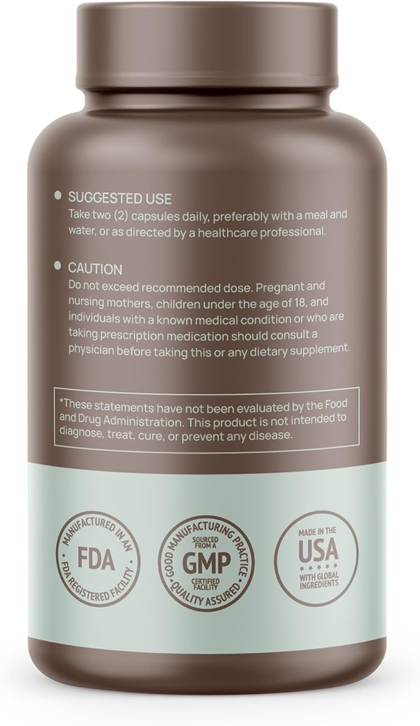 Calcium, Magnesium, Vitamins D3 + K2 for Bone Health, Immune Support, Bones & Teeth Calcium Supplement for Women & Men, Non-GMO, Gluten-Free, 120 Capsules 4