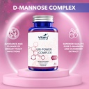 4-IN-1 URI POWER COMPLEX 1350mg - D Mannose, Cranberry, Hibiscus, and Dandelion Herb - Naturally Cleanse the Bladder and Urinary Tract 60 capsules – Specialized Approach for UTI Avoidance 4