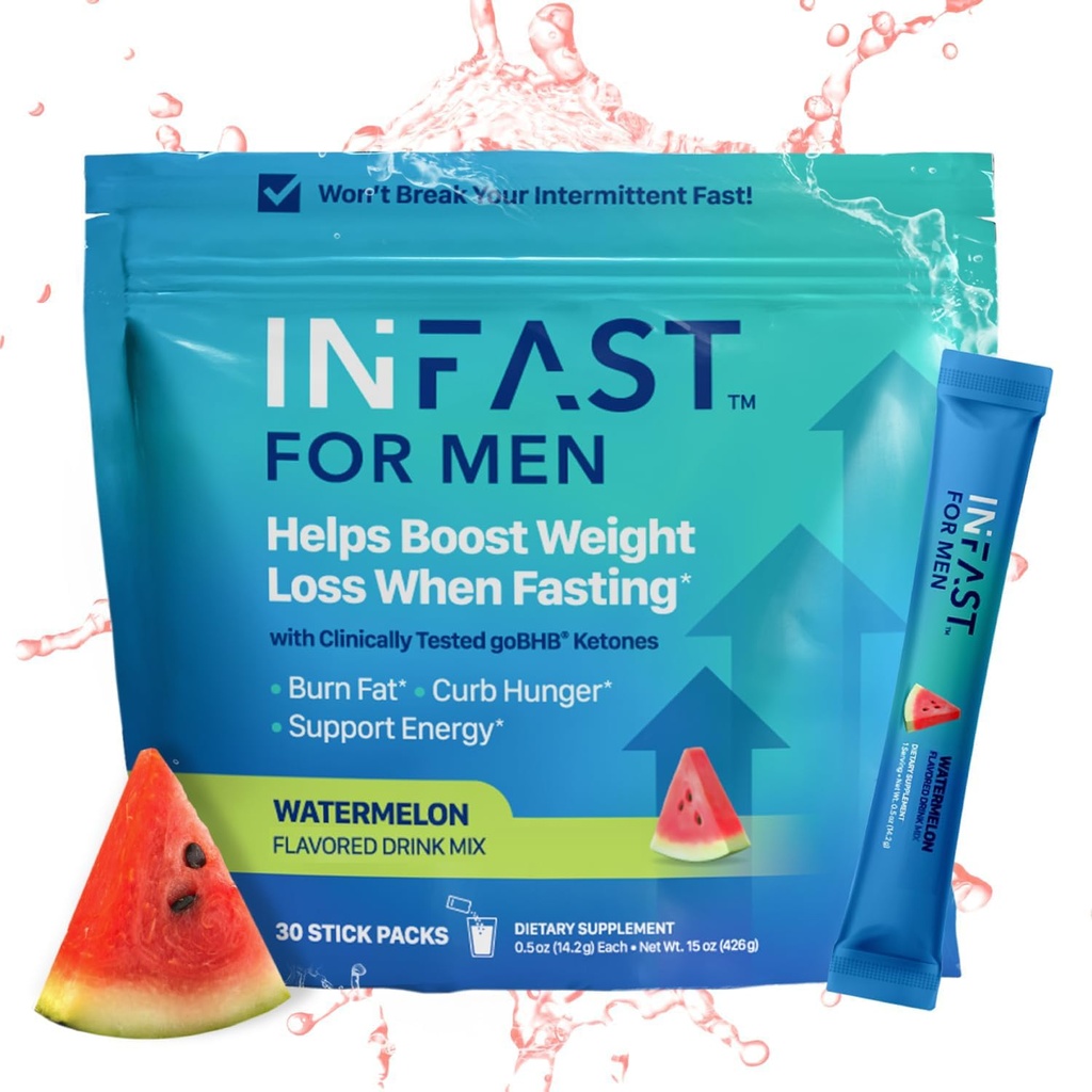 Real Ketones Intermittent Fasting Drink Mix Bundle for Weight Loss Support Caffeine Peach Shift Electrolytes & Intermittent Fasting Electrolytes for Men with BHB Exogenous Ketones (30 Count Each) 4