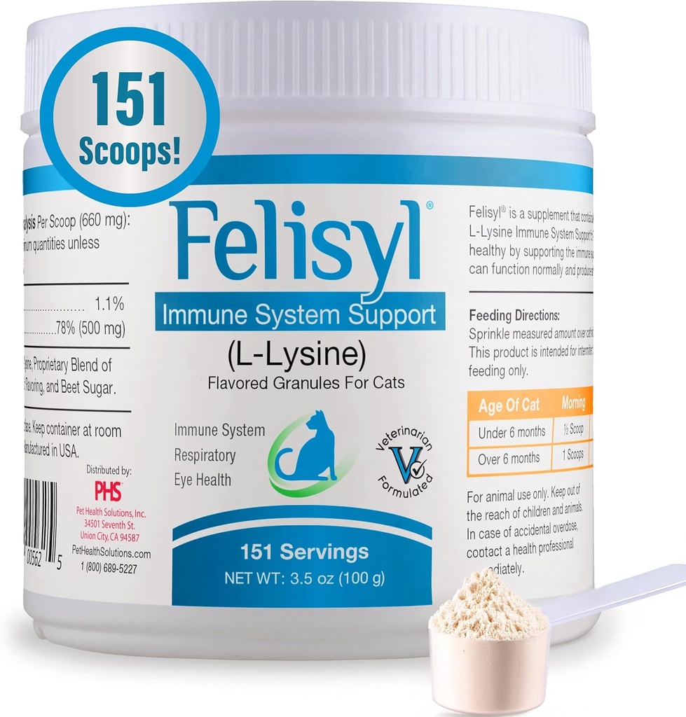 Felisyl Immune System Support(L-Lysine) Granules for Cats 3.5oz(100g) 2