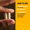 ONNIT Alpha Brain (270ct) - Premium Nootropic Brain Supplement - Focus, Concentration & Memory - Alpha GPC, L Theanine & Bacopa Monnieri 6