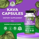 Premium KAVA KAVA Capsules 1000mg Kava Root Extract per Serving for Deep Relaxation | Natural Tension Relief | 100% Noble Fijian Kava Root Powder, Non-GMO, Gluten Free - 60 Count 6