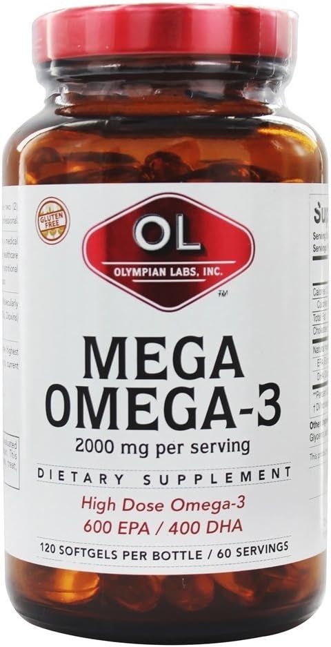 Olympian Labs Mega Omega-3 Fish Oils 120 Count Softgel 2
