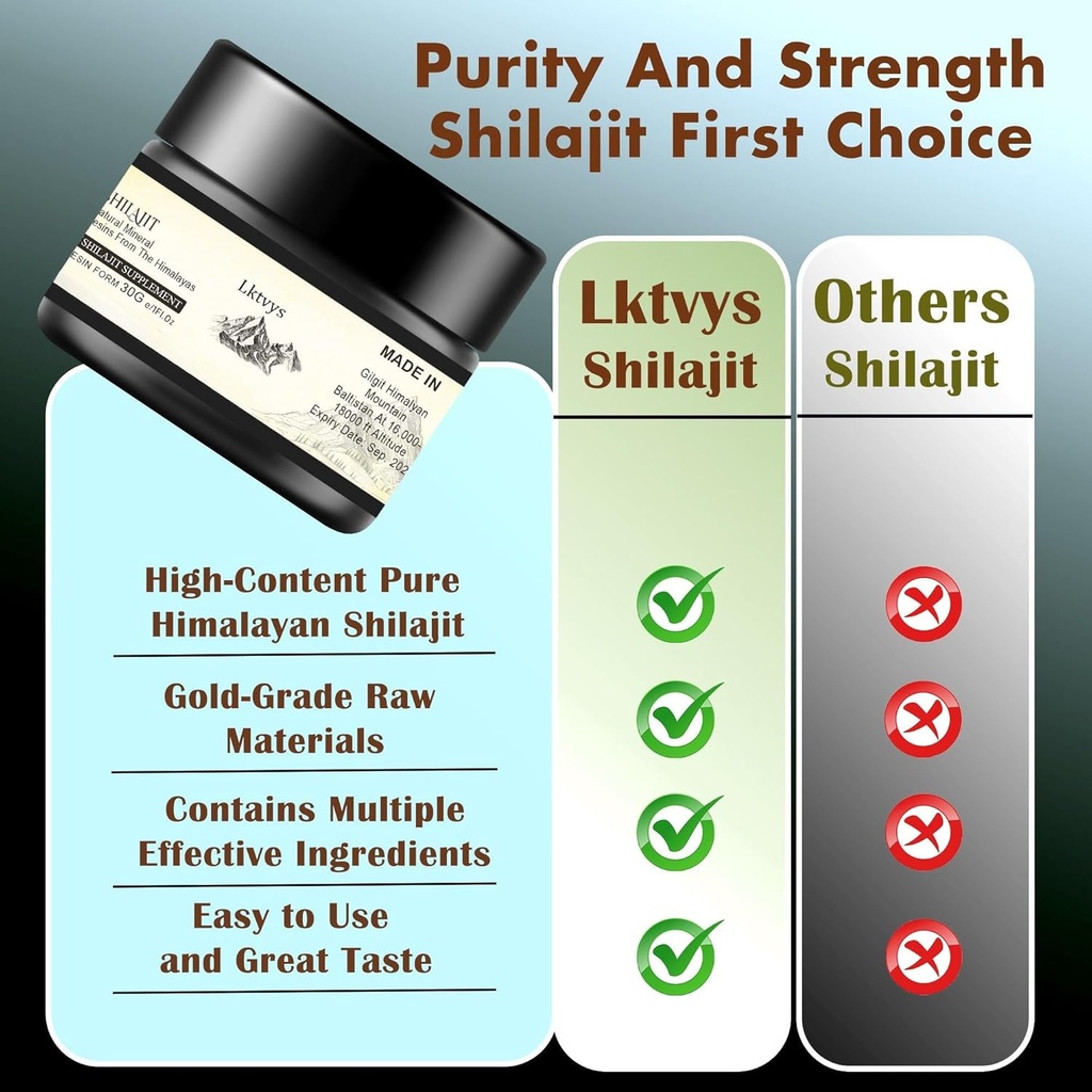 Shilajit Himalayan Organic, Shilajit Supplement, Shilajit Resin Enriched with Over 85 Essential Micronutrients, Boosts Energy and Immune Vitality, Pure Shilajit for Men and Women 3