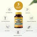 SANDHUHERBALS Magnesium Complex 6-in-1 Supplement 90 Capsules 500mg | with Magnesium Glycinate, Lysinate Glycinate, Citrate, Oxide, Aspartate, Malate & Zinc | High Absorption | for Men & Women 5