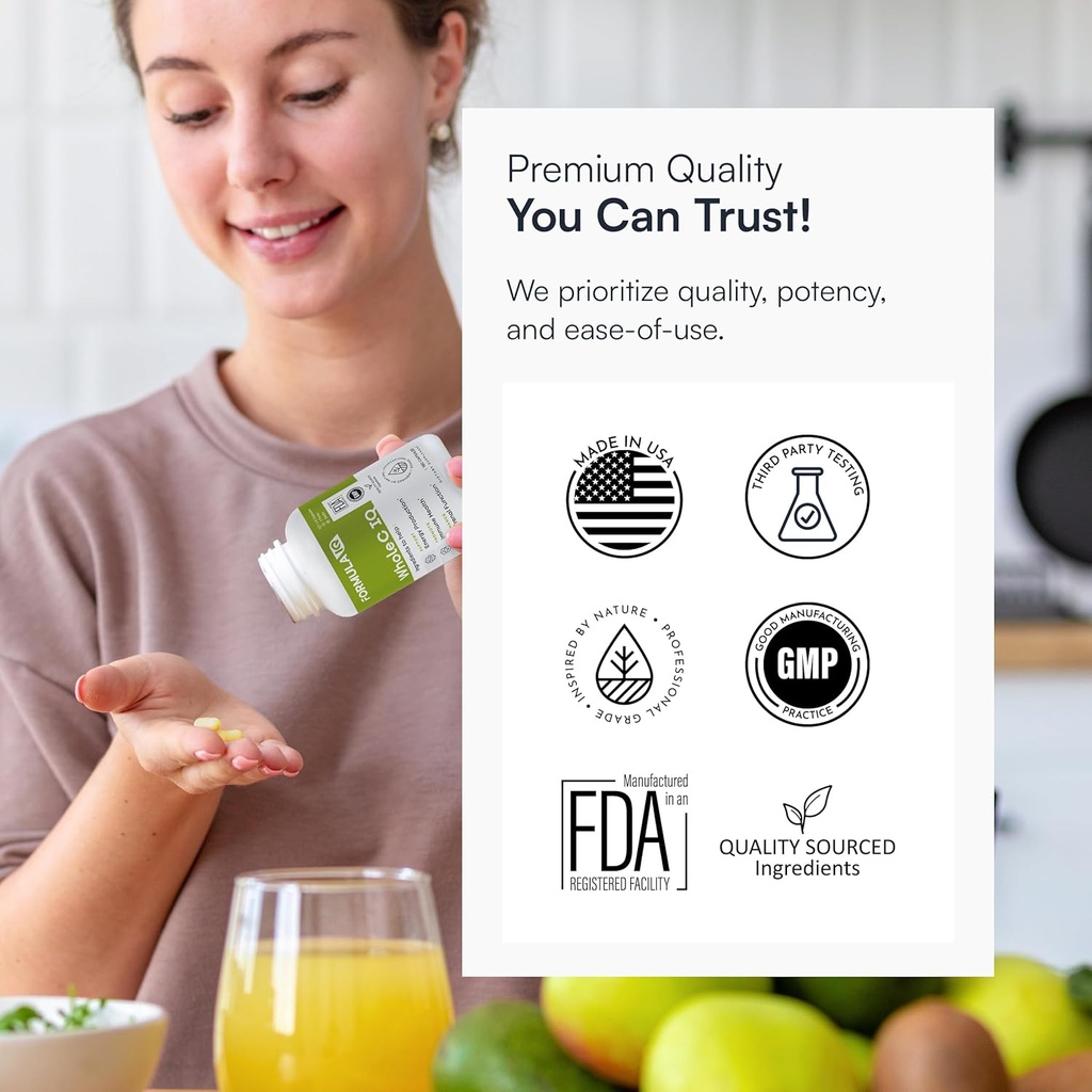 FIQ - Whole C IQ - Natural Vitamin C Supplements with Amla Fruit Extract - Iron, Energy, & Immune Support from Whole Food Sources - High Absorption Vitamin C Capsules - 90 Capsules 6