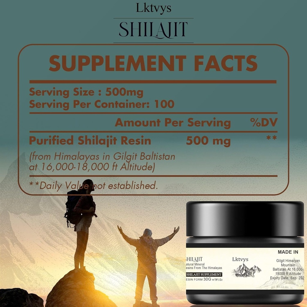 Shilajit Himalayan Organic, Shilajit Supplement, Shilajit Resin Enriched with Over 85 Essential Micronutrients, Boosts Energy and Immune Vitality, Pure Shilajit for Men and Women 6
