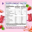 Magnesium Gummies for Kids - Magnesium Glycinate Gummies with L-Theanine, Chamomile, Licorice, Vitamin B6, D for Kids & Adults Sleep, Stress, Muscle Relief & Nerve Bone - Sugar Free Strawberry 60ct 3