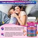 Magnesium Gummies for Kids - Magnesium Glycinate Gummies with L-Theanine, Chamomile, Licorice, Vitamin B6, D for Kids & Adults Sleep, Stress, Muscle Relief & Nerve Bone - Sugar Free Strawberry 60ct 5
