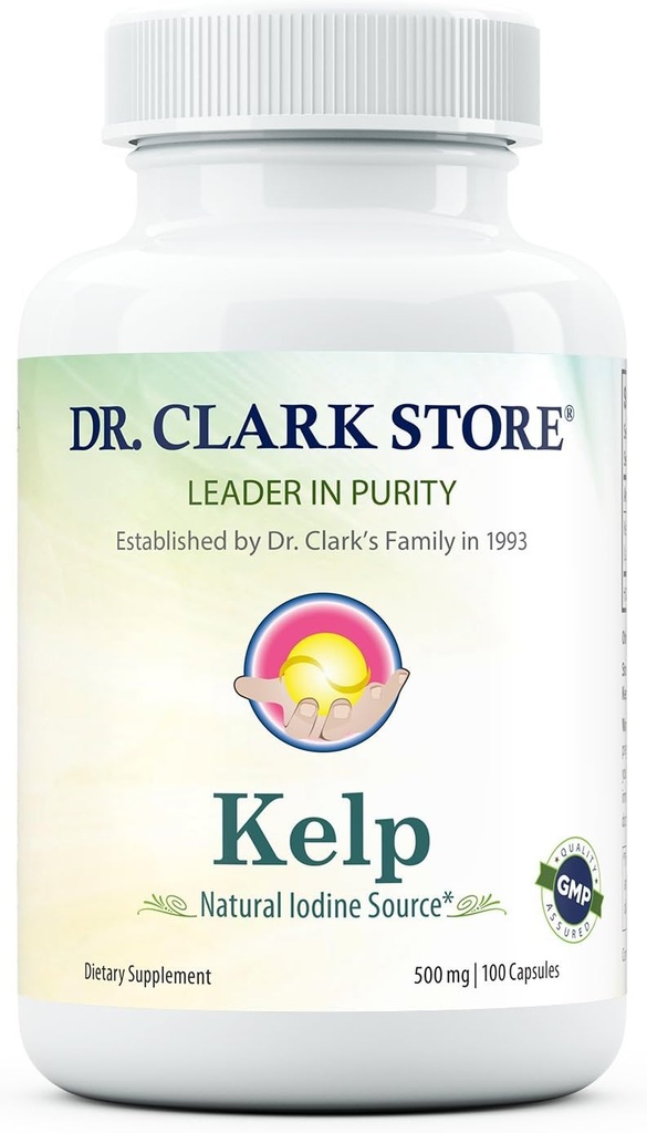 Dr. Clark Kelp Supplement, 500mg, 100 Capsules 2
