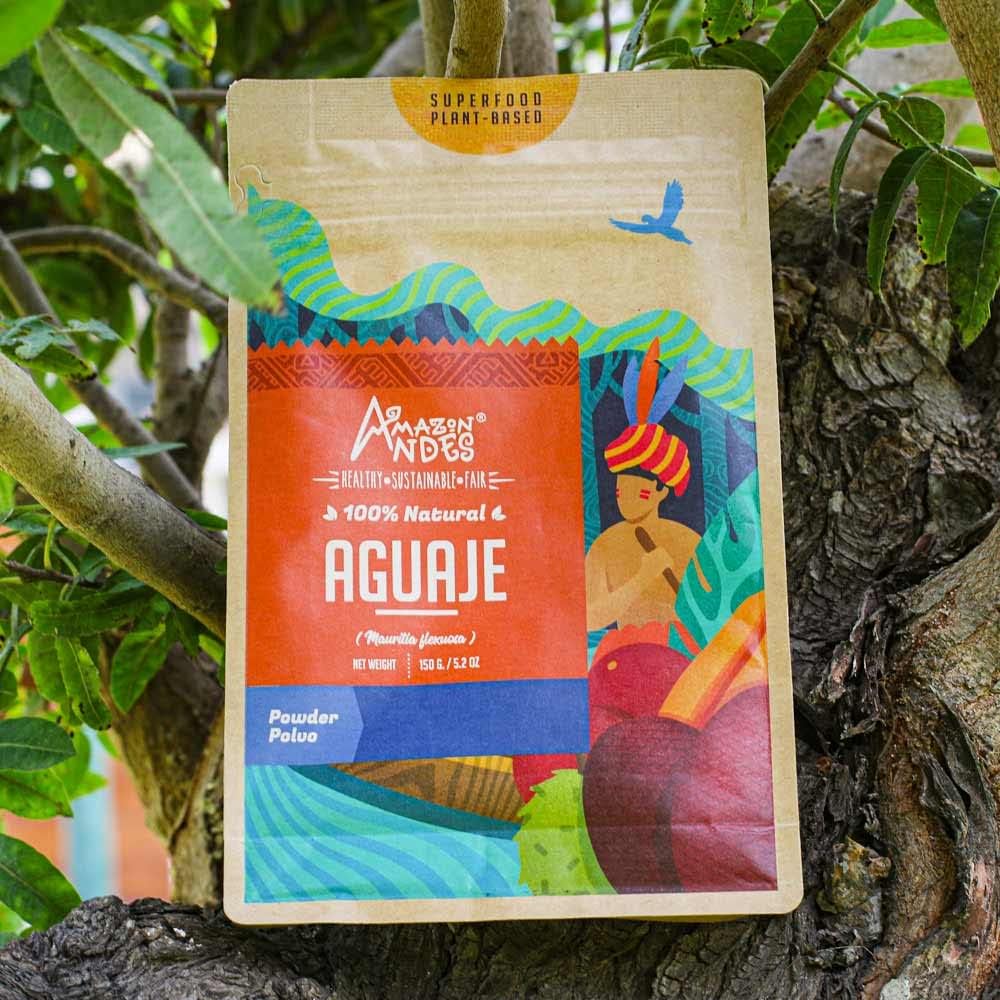 Andes Aguaje Fruit Powder - Buriti Wild Harvested in Peru - Support Menstrual Disorder - Non-GMO Allegen-Free & Vegan - Halal - Contains Phytoestrogens - 5.2 Ounce (40 Servings) 6