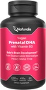 Naturalis Vegan Prenatal with Full Specrum Omega-3 | Algae DHA, EPA, DPA, Vitamin D3 & Active Folate L 5-MTHF | Vegan Society Certified, Sustainably Sourced, Non-GMO & Soy Free | 60 Veggie Softgels 2
