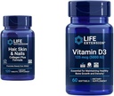 Life Extension Hair, Skin & Nails Collagen Plus Formula with Vitamin D3 5000 IU - Promotes Collagen, Keratin, Bone, Brain, Immune & Nail Health - 120 Count & 60 Softgels 2