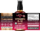 USDA Organic Vitamin B12 Sublingual Spray - 5000 mcg Liquid Vegan Methylcobalamin for Women & Men - Energy Boost, Focus & Mood, Brain Health Support - Maximize Absorption - 2 Month Supply, 2 fl oz 3