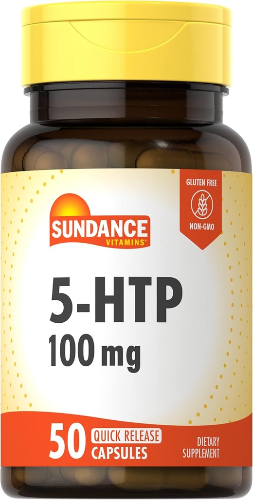 Sundance 5-HTP 100mg | 50 Capsules | 5 Hydroxtryptophan | Non-GMO & Gluten Free Supplement 2