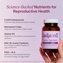 Ladywell Fertility + Egg Health | Fertility Support | Ovarian Health, Egg Quality, Ovulation & Conception Wellness Support | CoQ10, Folate + Key Ingredients | Science-Backed Women’s Supplement, 60 Ct 5
