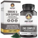 Zinc Complex Capsules with Enhanced Absorption, Antioxidant & Immune Support Supplement, Zinc Supplement for Men & Women by Ancient Bliss (60 Capsules) 2
