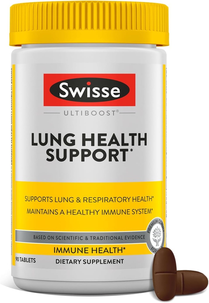Swisse Lung Detox and Cleanse | Lungs Support Supplement & Respiratory Health with Mullein Leaf Extract, Reishi, Astragalus | Healthy Immune System with Zinc & Vitamin C | 90 Tablets 2