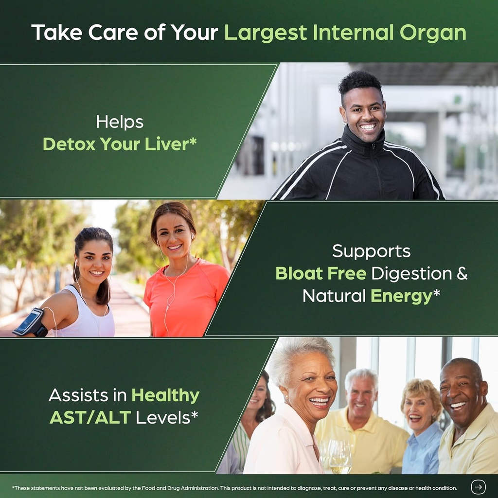 Sandhu's Liver Cleanse Detox & Repair Support | 70 Capsules (Pack of 2) | Herbal Supplement for Liver Health | Milk Thistle Dandelion Root Andrographis with 8 Minerals 3