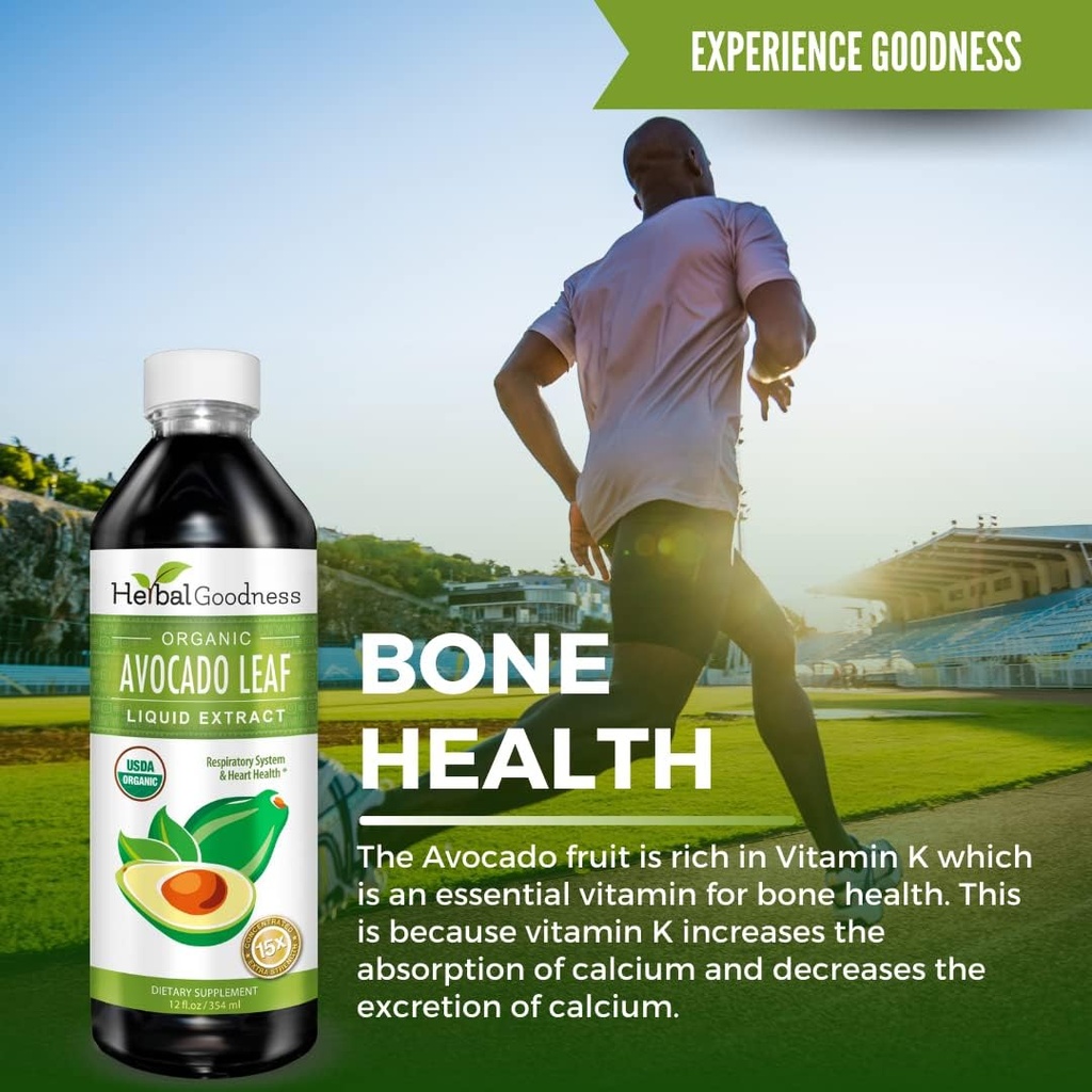 Avocado Leaf Extract Liquid Supplement - Avocado Fruit, Hoja de Aguacate, Avocado Leaves for Vitamins, Dietary Fiber, Skin & Immune Support, Digestive Health - 12oz Herbal Goodness 3