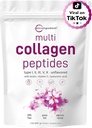Micro Ingredients Multi Collagen Protein Powder 2 Pounds & Hair Vitamins Complex Capsules Bundle Pack | Grass-Fed Collagen Peptides | 14-in-1 Advanced Hair Growth Support 3