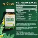 NEVISS Mullein Gummies for Lungs, Organic Mullein Leaf Extract 1000mg for Respiratory System with Quercetin & Bromelain, D3 for Digestive Support, Immune Booster, Sugar Free, Vegan, 120 Count 3