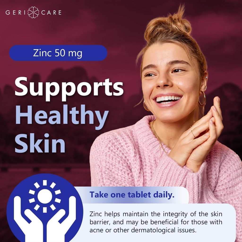 GeriCare Gericare Zinc Sulfate 220mg Dietary Supplement, 60 Count 6