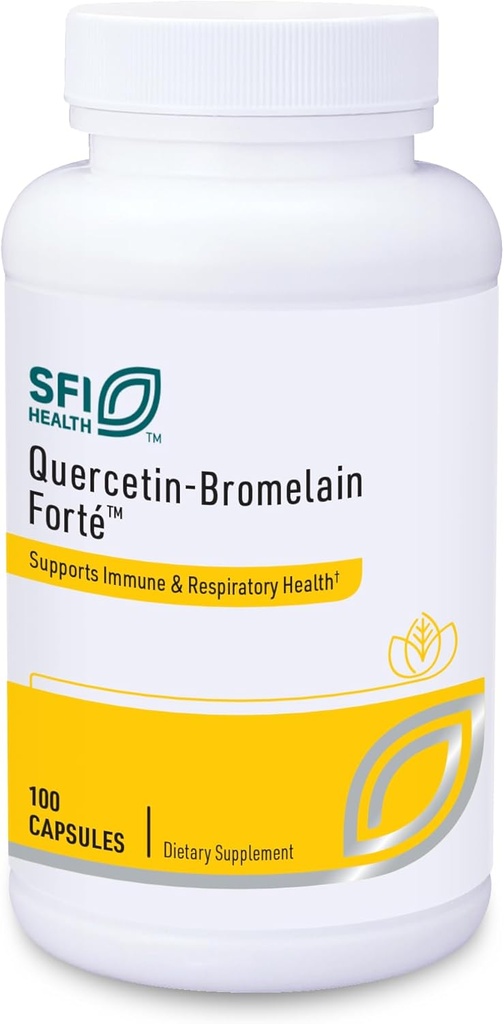 Klaire Labs SFI Health Quercetin-Bromelain Forte - Immune & Seasonal Support Enzymes with Pancreatic, Proteolytic, Bromelain, Papain Enzymes & Bioflavonoids (100 Capsules) 2