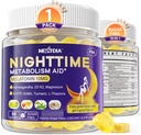 1Pack Melatonin 10mg Gummies, Night Time Metabolism Gummies for Adults, Crush Excess Hoarding While You Rest, Promote Healthy Zzzs, with Magnesium, Ashwagandha, 5-HTP, GABA, 100% Drug Free,Sugar Free 2