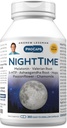 ANDREW LESSMAN Night Time 360 Capsules - 3mg Melatonin, Valerian, Ashwagandha, Passionflower, Hops, Chamomile. No Morning Grogginess. Natural Support, Gentle Restful Sleep. Easy to Swallow Capsules 2
