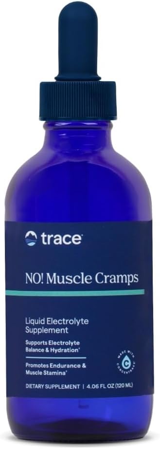 Trace Minerals NO! Muscle Cramps - Supports Dehydration & Aids Against Muscle Cramps - Electrolyte Support to Aid Endurance - Liquid Supplement with Magnesium & Potassium - 4.06 fl oz (60 Servings) 2