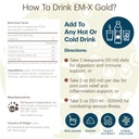 TeraGanix EM-X Gold Prebiotic, Anti Aging Drink, Dr. Formulated, Gut Flora Health Drink (50 Day Supply), Liquid Antioxidants Supplement, Balance pH (500mL) 4