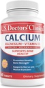 U.S. Doctors' Clinical 1200mg Calcium Citrate & Carbonate Complex with Magnesium & Vitamin D3 - Calcium Supplement for Bone Strength, Muscles & Nerves - Vegan, Non-GMO - 60 Tablets - 1-Month Supply 2