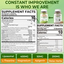 Liposomal L-Theanine 200mg Magnesium Glycinate 400mg Gummies with GABA, 5HTP, Apigenin, Vitamin B6 & D3, Ashwagandha, Lemon Balm Leaf, Melatonin Free Sleep Chewable for Relax Mood & Muscle, 2 Packs 3