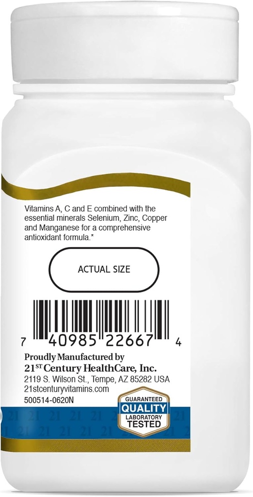 21st Century Ace Antioxidant Tablets, 75Count (Pack of 2) 3