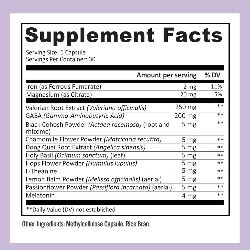 BB Company inergySLEEP | Natural Sleep Supplement & Sleep Aid for Deep Sleep, Helps to Calm & Relax | Magnesium, Lemon Balm, Black Cohosh, GABA, Holy Basil | Packaging Vary | 30 Ct 6