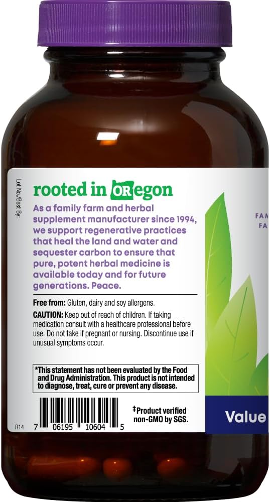 Oregon's Wild Harvest Turmeric 120 Vegan Capsules | Organic Turmeric Curcuminoids with Black Pepper for Better Absorption | Supports Healthy Inflammation Response and Joint Health | Non GMO 4
