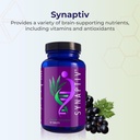 Youngevity Synaptiv™ Brain Support - 12in1 - Ginkgo, Huperzine, Bacopa, Quercetin and More - with Potent Antioxidant Blend + Vitamins - 60 Tablets (Pack of 1) 3