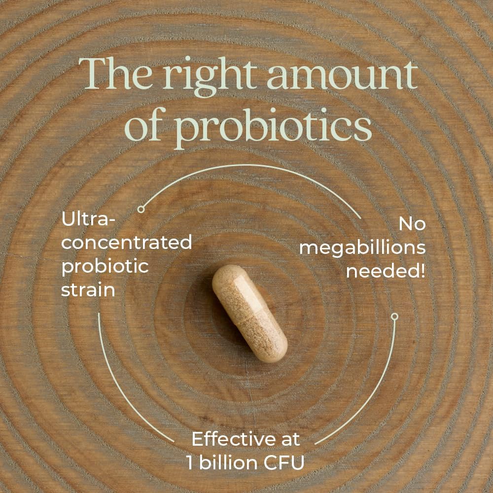 New Chapter All-Flora™ Probiotic De-Stress Formula with Clinical-Strength Ashwagandha - Dual-Action Probiotics for Digestive Health + Herbal Stress Relief Supplement*, 30 ct 5